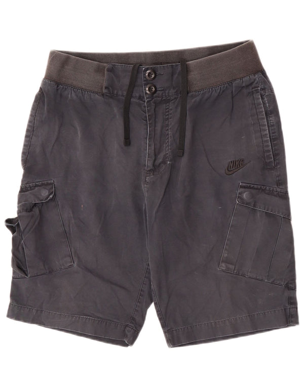 Pantaloncini cargo Nike da uomo medi W32 in cotone blu navy