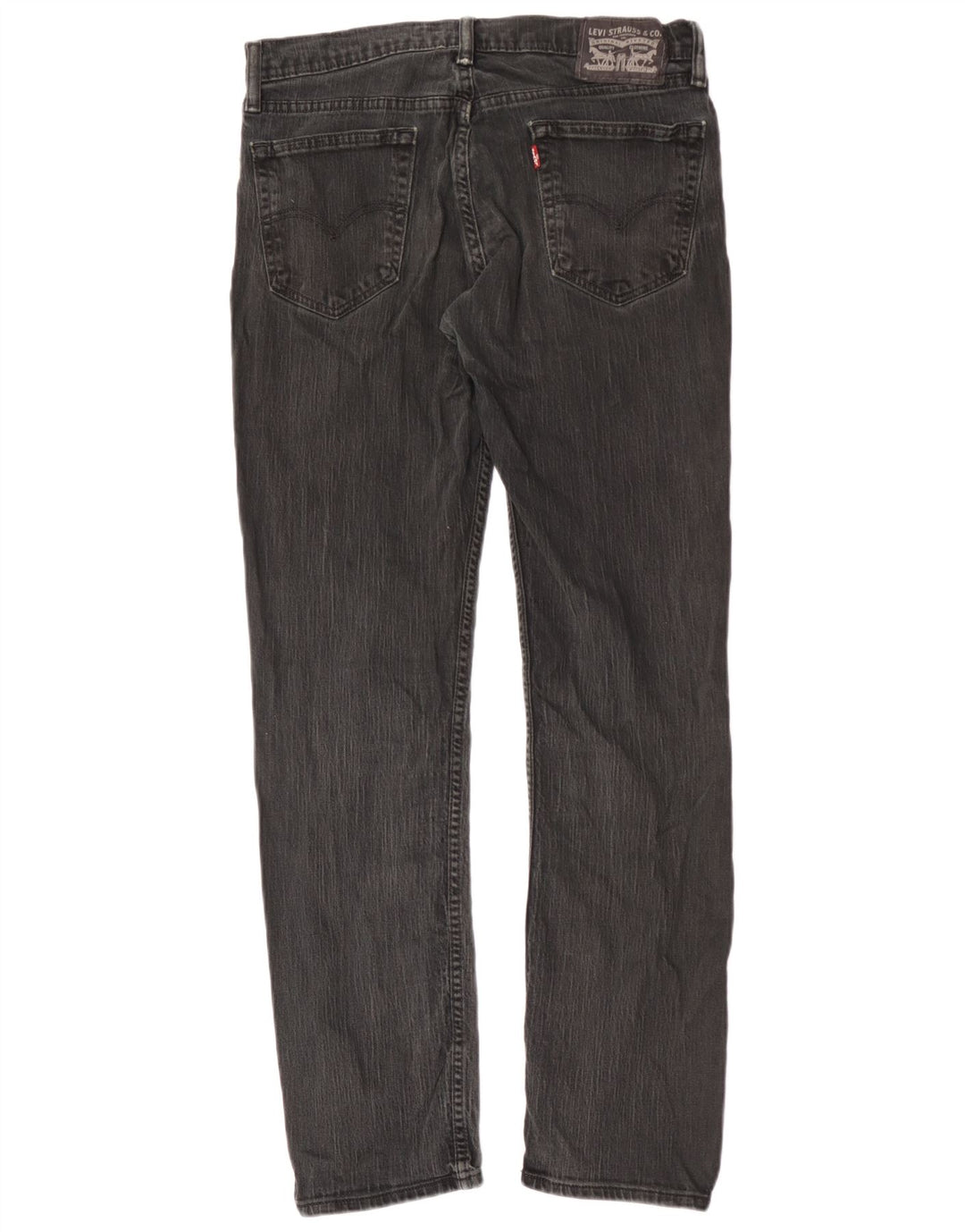 Jeans dritti invecchiati da uomo Levi's W33 L32 cotone nero