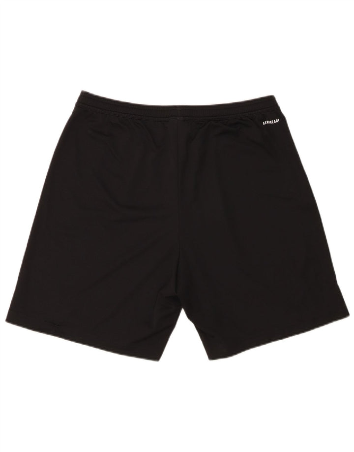 Pantaloncini sportivi da uomo Adidas grandi in poliestere nero