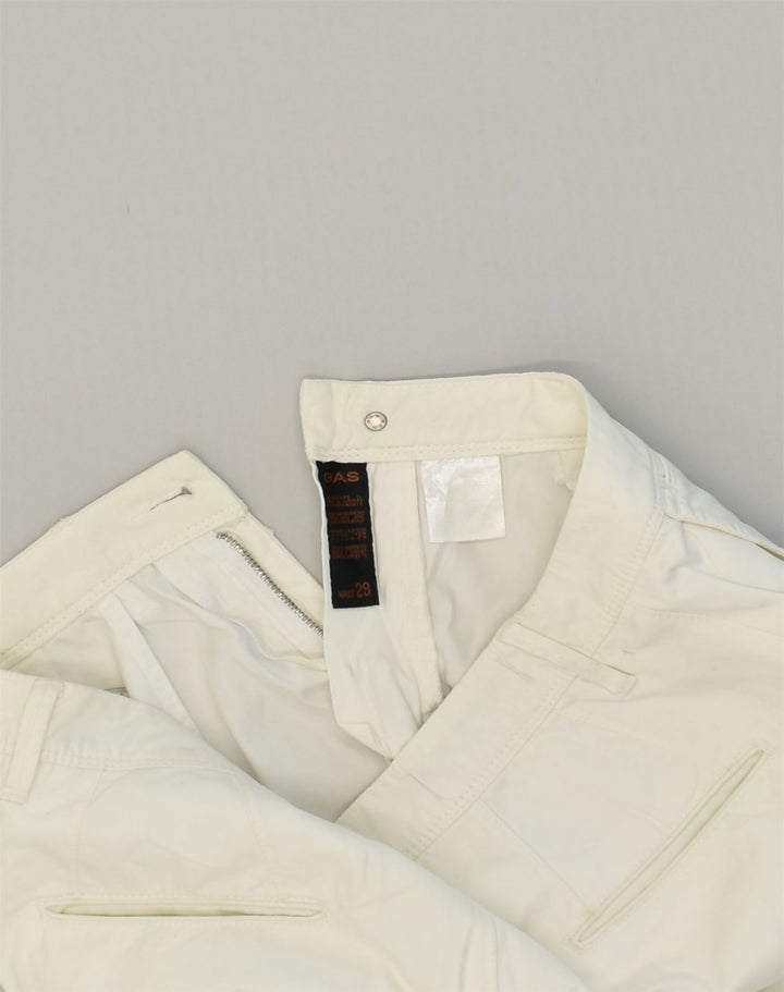 GAP Womens Straight Chino Trousers W29 L33  White Cotton | Vintage Gap | Thrift | Second-Hand Gap | Used Clothing | Messina Hembry 