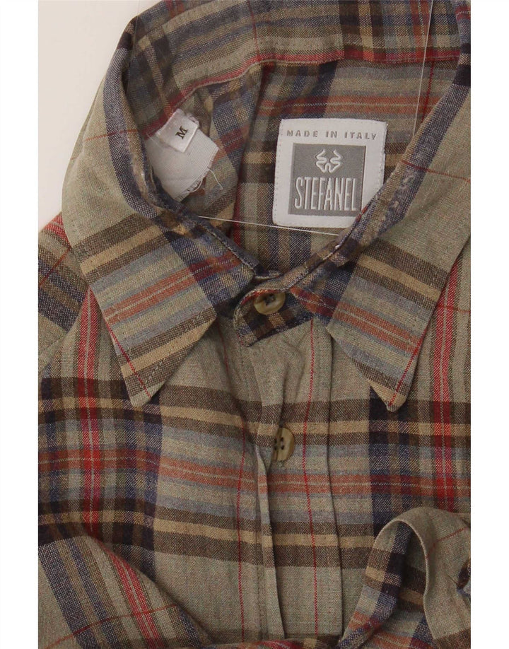 Camicia Stefanel Uomo Media Check Multicolore