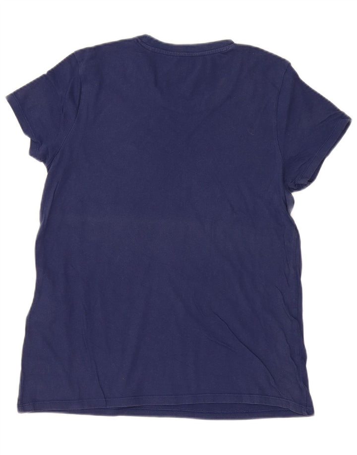 T-shirt da donna LEVI'S UK 12 media cotone blu navy