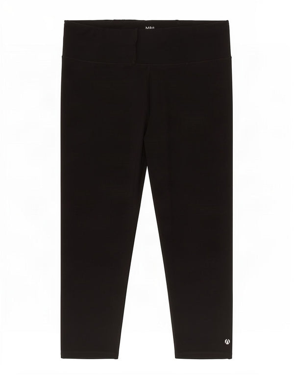 Leggings Capri da donna Marks & Spencer UK 20 2XL poliestere nero