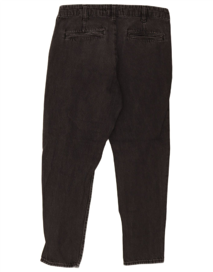 Jeans slim corti da uomo Zara EU 40 medio W31 L27 cotone nero