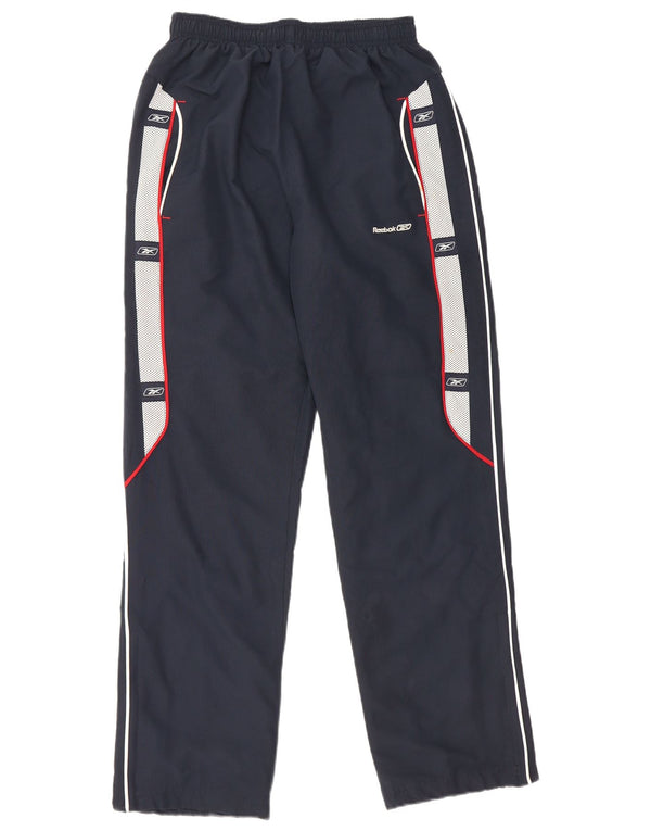 Pantaloni da tuta grafica Reebok da ragazzo 14-15 anni XL Blu navy Colourblock
