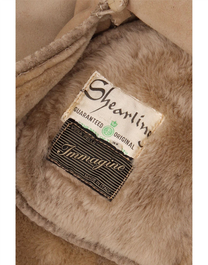 Cappotto in shearling da donna VINTAGE IT 46 Shearling beige grande