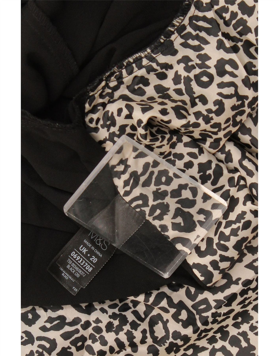 MARKS & SPENCER Giacca blazer aperta da donna con maniche a 3/4 UK 20 2XL Nera