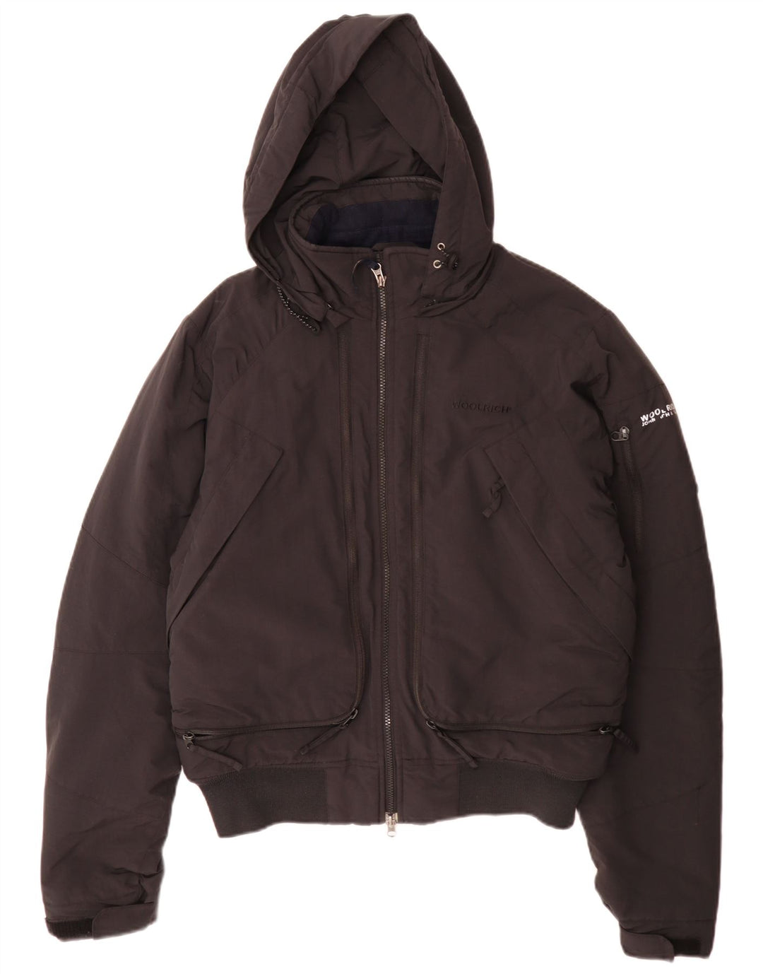 Giacca imbottita bomber con cappuccio da uomo Woolrich UK 38 media nera