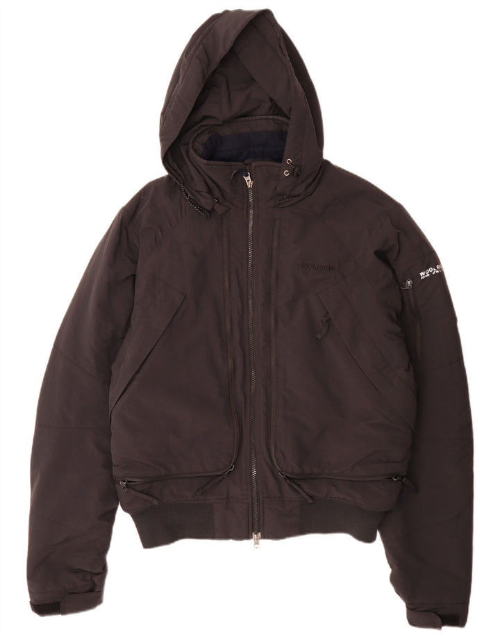 Giacca imbottita bomber con cappuccio da uomo Woolrich UK 38 media nera