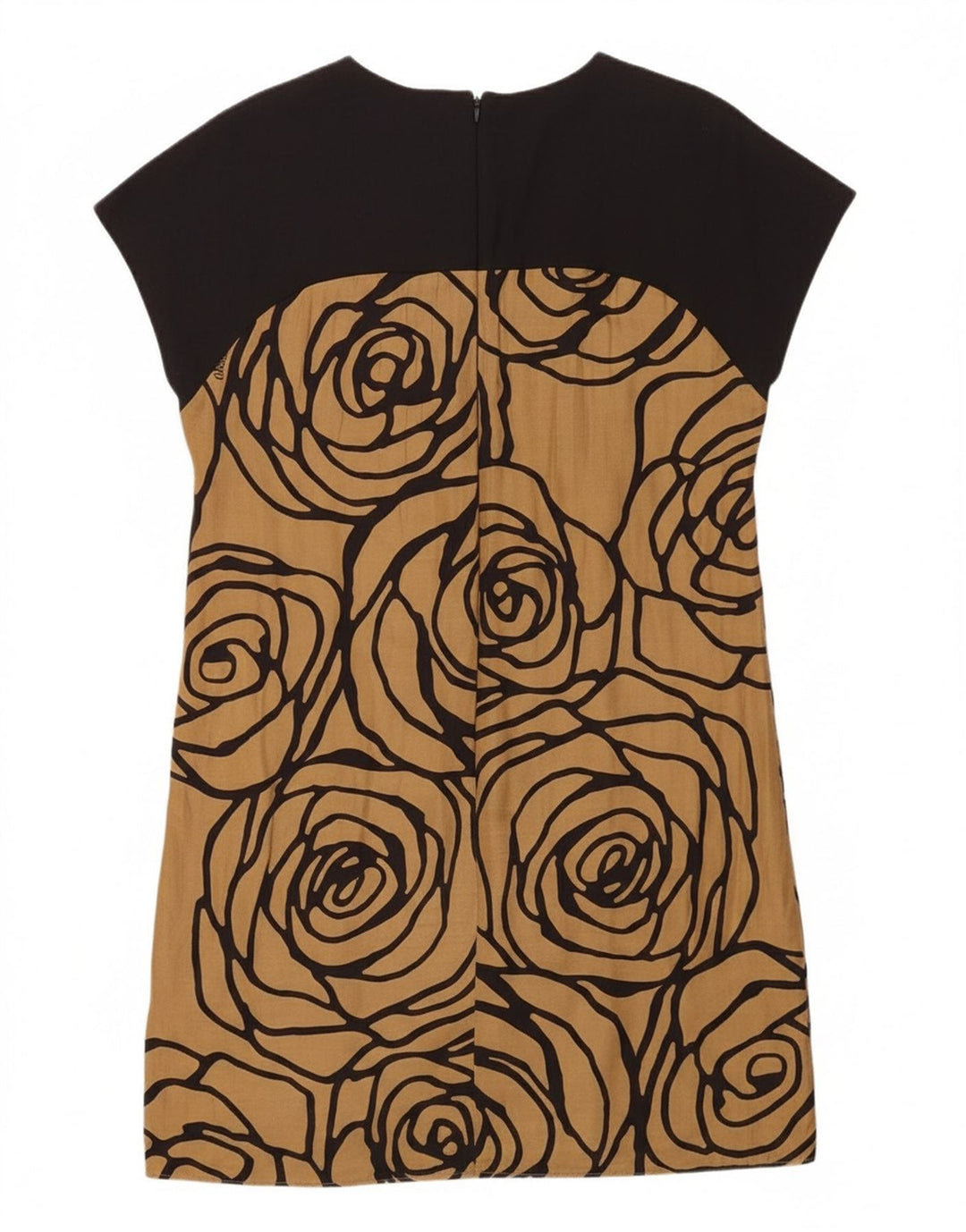 ALVIERO MARTINI Womens Shift Dress IT 48 XL Beige Floral Viscose