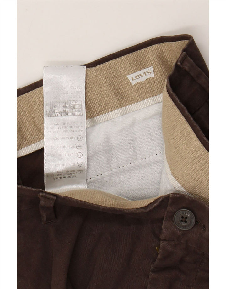 Pantaloni corti slim da uomo LEVI'S W32 L24 Marrone