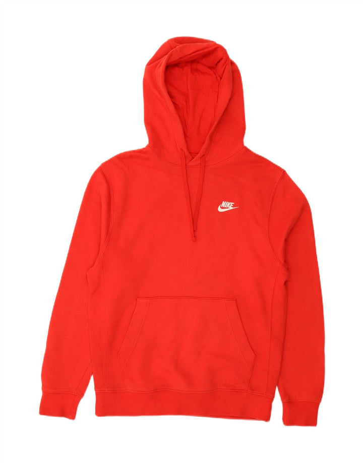 Felpa con cappuccio da uomo Nike Small rossa in cotone