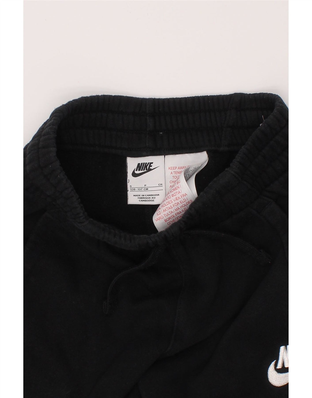 Pantaloni da tuta con grafica NIKE per ragazze, pantaloni da jogging, 8-9 anni, piccoli, cotone nero