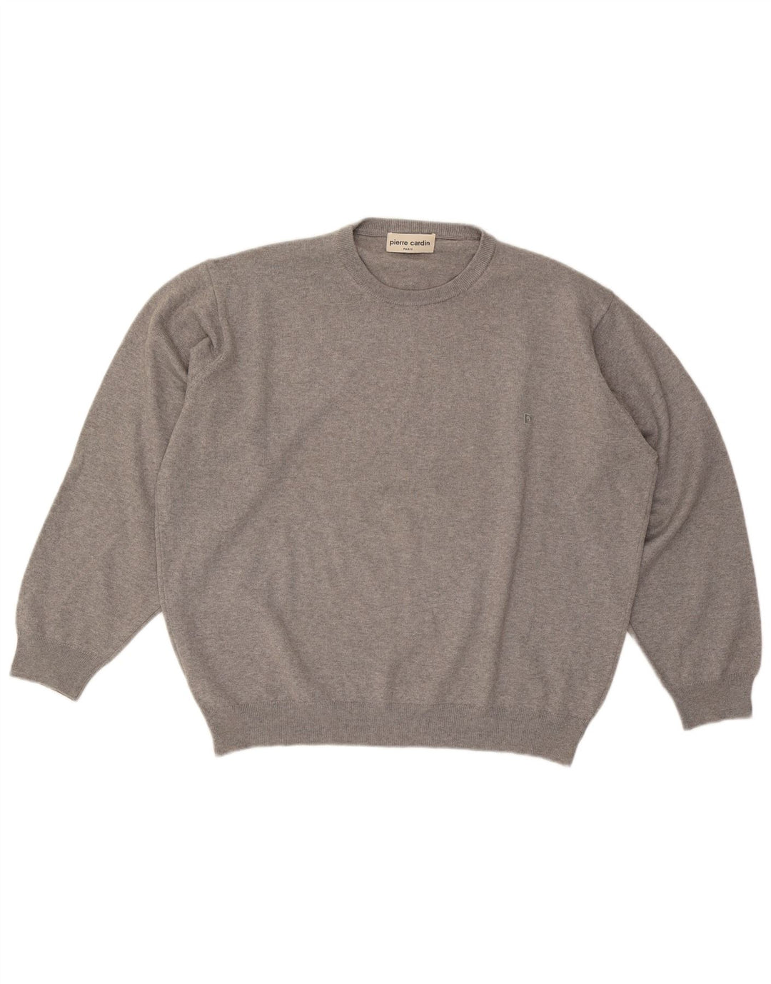 Maglione maglione girocollo da uomo Pierre Cardin XL grigio acrilico