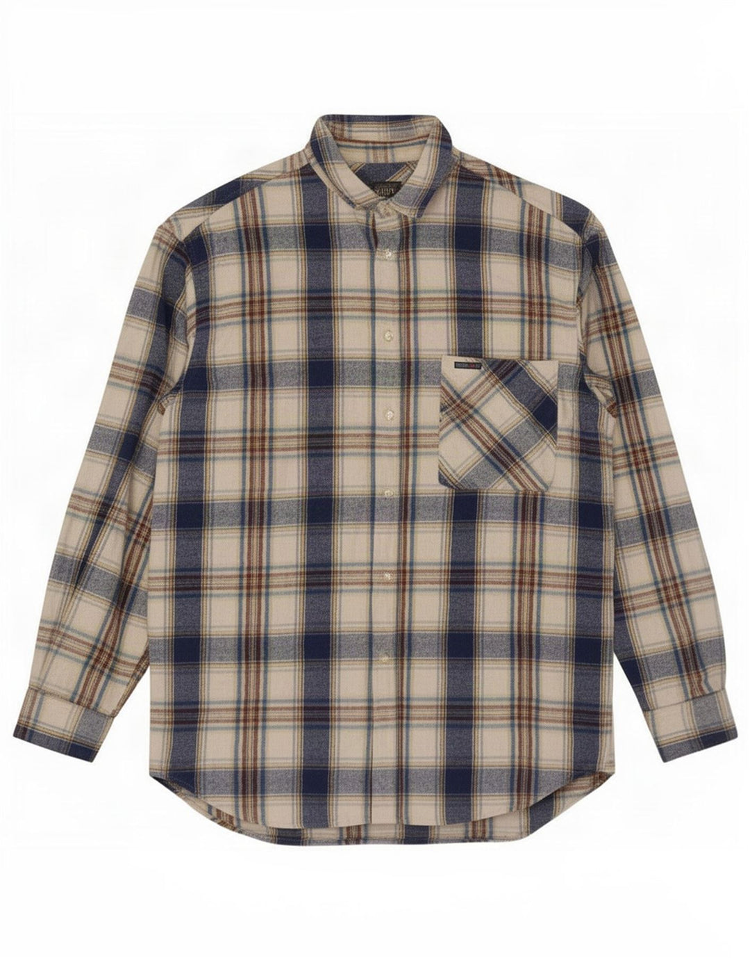 Camicia in flanella da uomo Think Pink 2XL a quadri blu