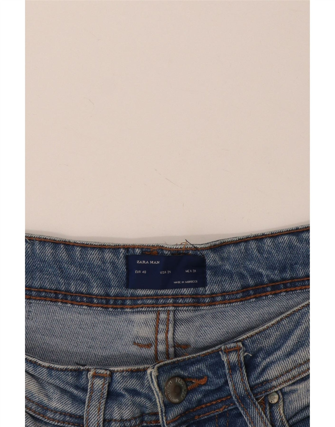 Jeans slim da uomo Zara EU 40 medio W31 L27 blu