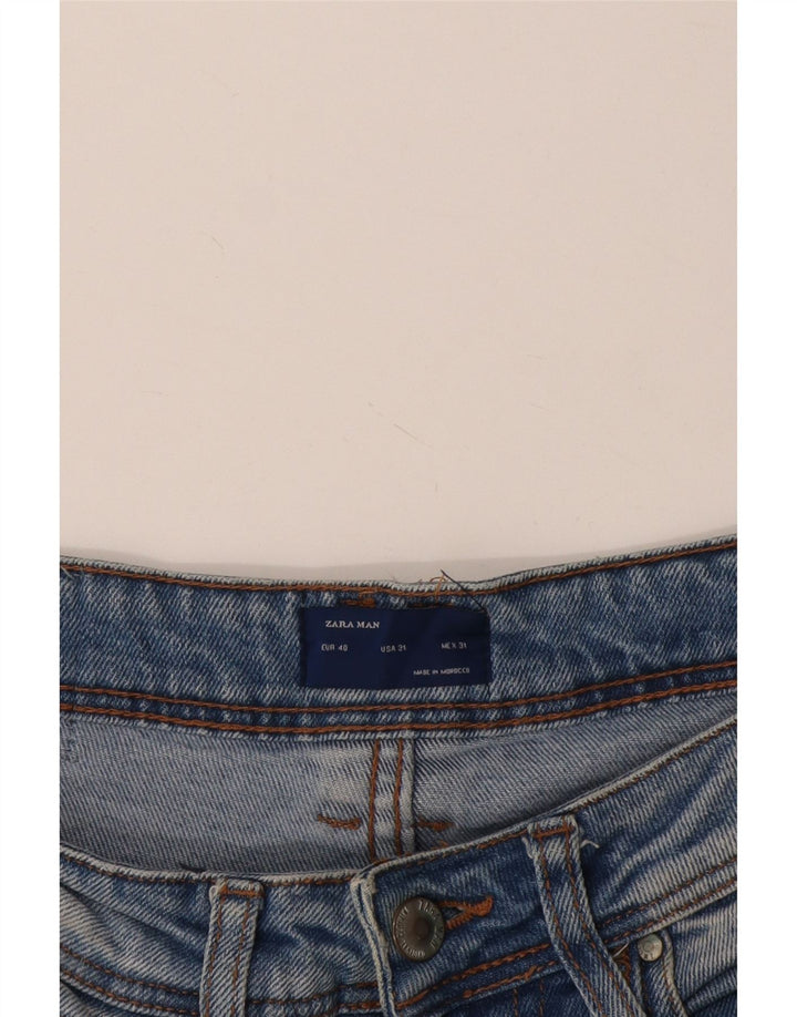 Jeans slim da uomo Zara EU 40 medio W31 L27 blu