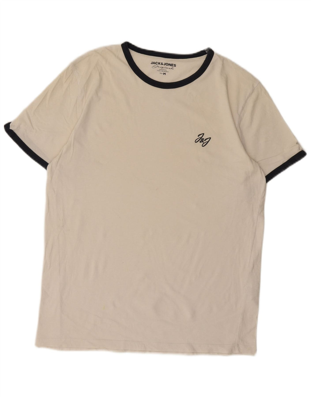 T-shirt da uomo Jack & Jones Top in cotone bianco medio