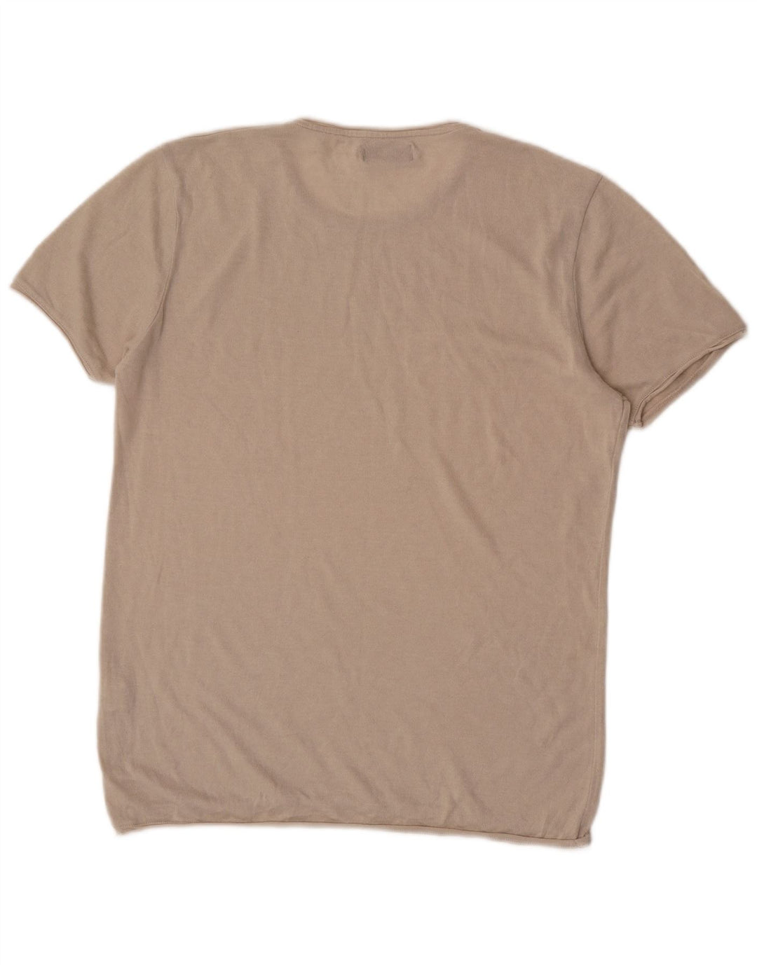 T-shirt Zara da uomo Top grande in cotone beige