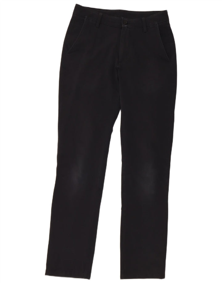 Pantaloni chino dritti da uomo Under Armour W30 L34 poliestere blu navy