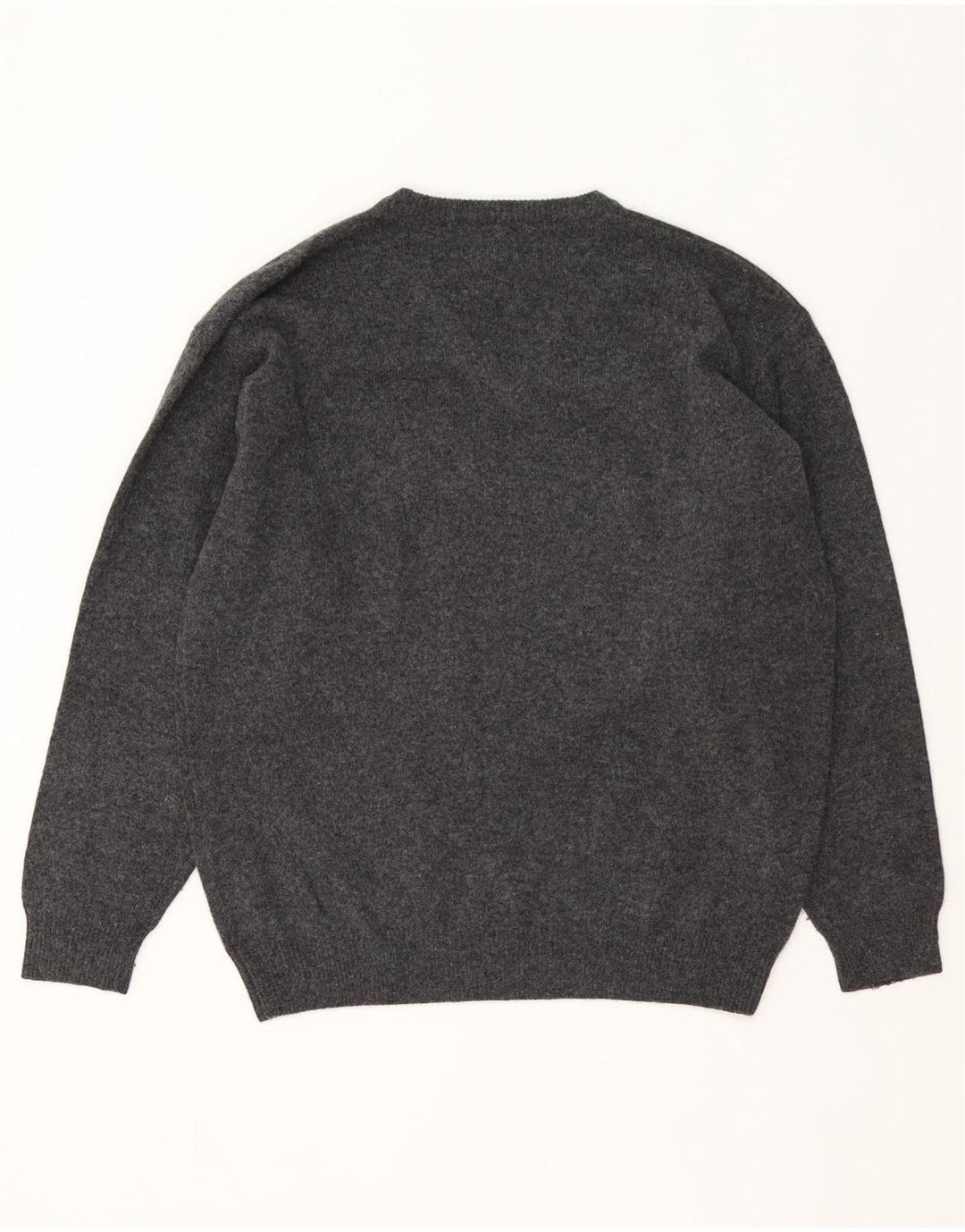 Maglione da uomo con scollo a V Sergio Tacchini XL in lana grigia