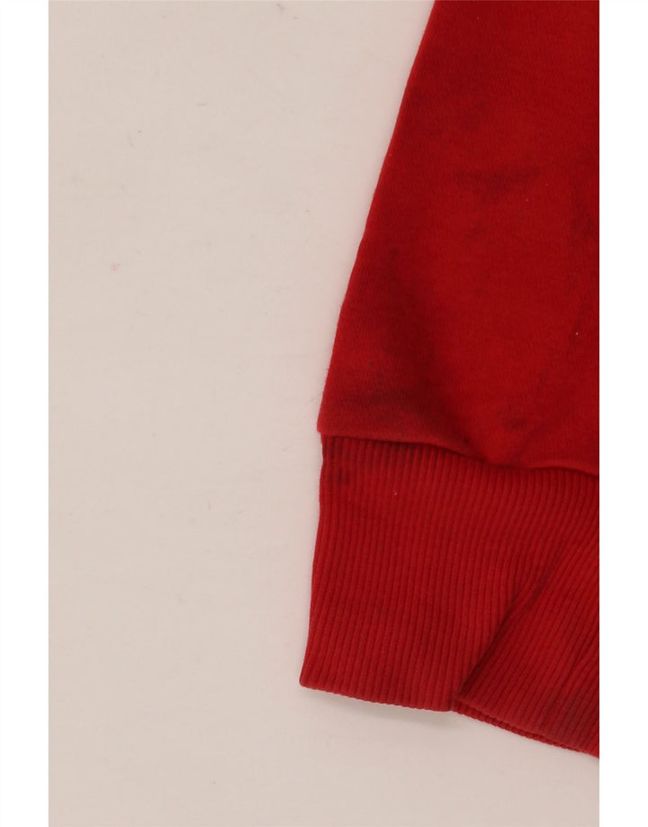 Giacca da ginnastica grafica da uomo Adidas Large in cotone rosso