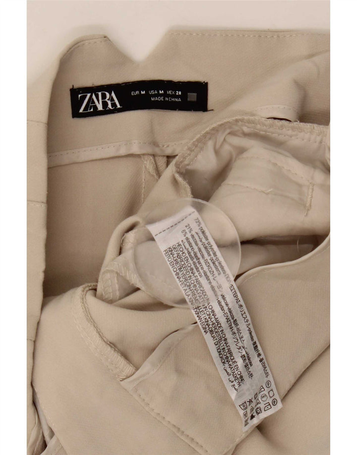 Pantaloni casual affusolati da donna Zara medi W28 L26 poliestere beige