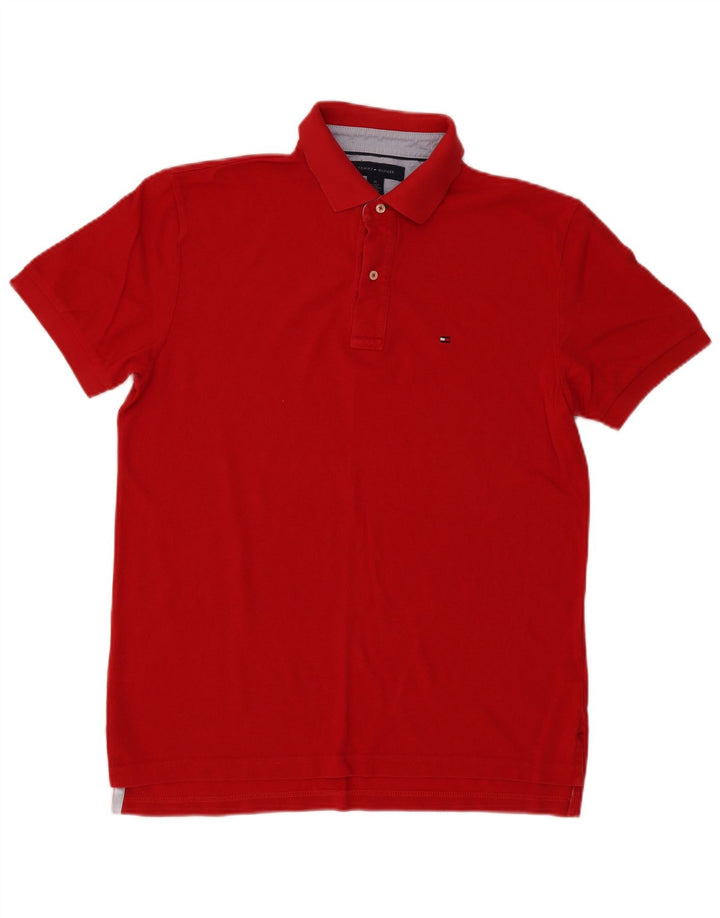 Polo da uomo Tommy Hilfiger in cotone rosso medio