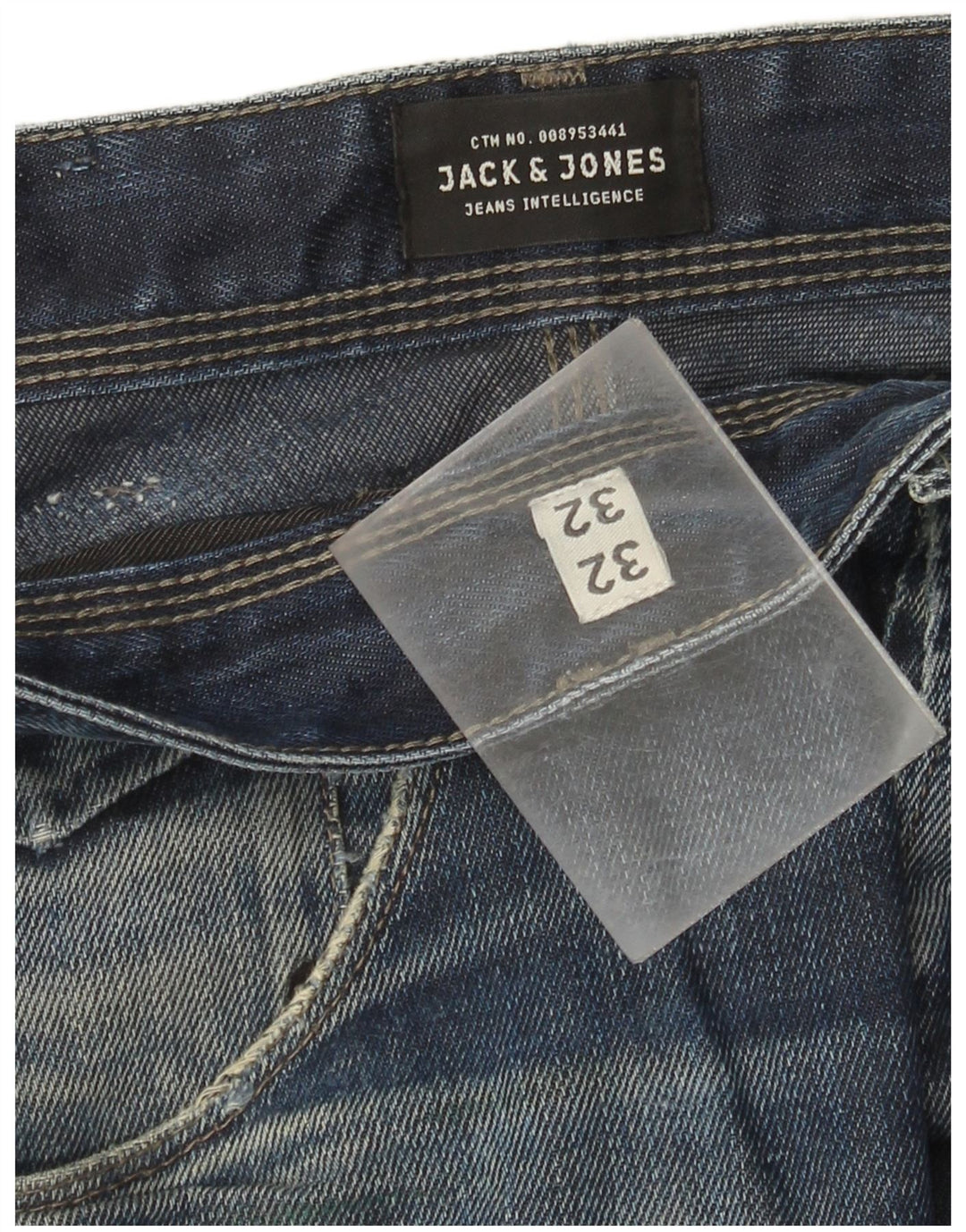 Jeans dritti da uomo Jack & Jones W32 L32 cotone blu