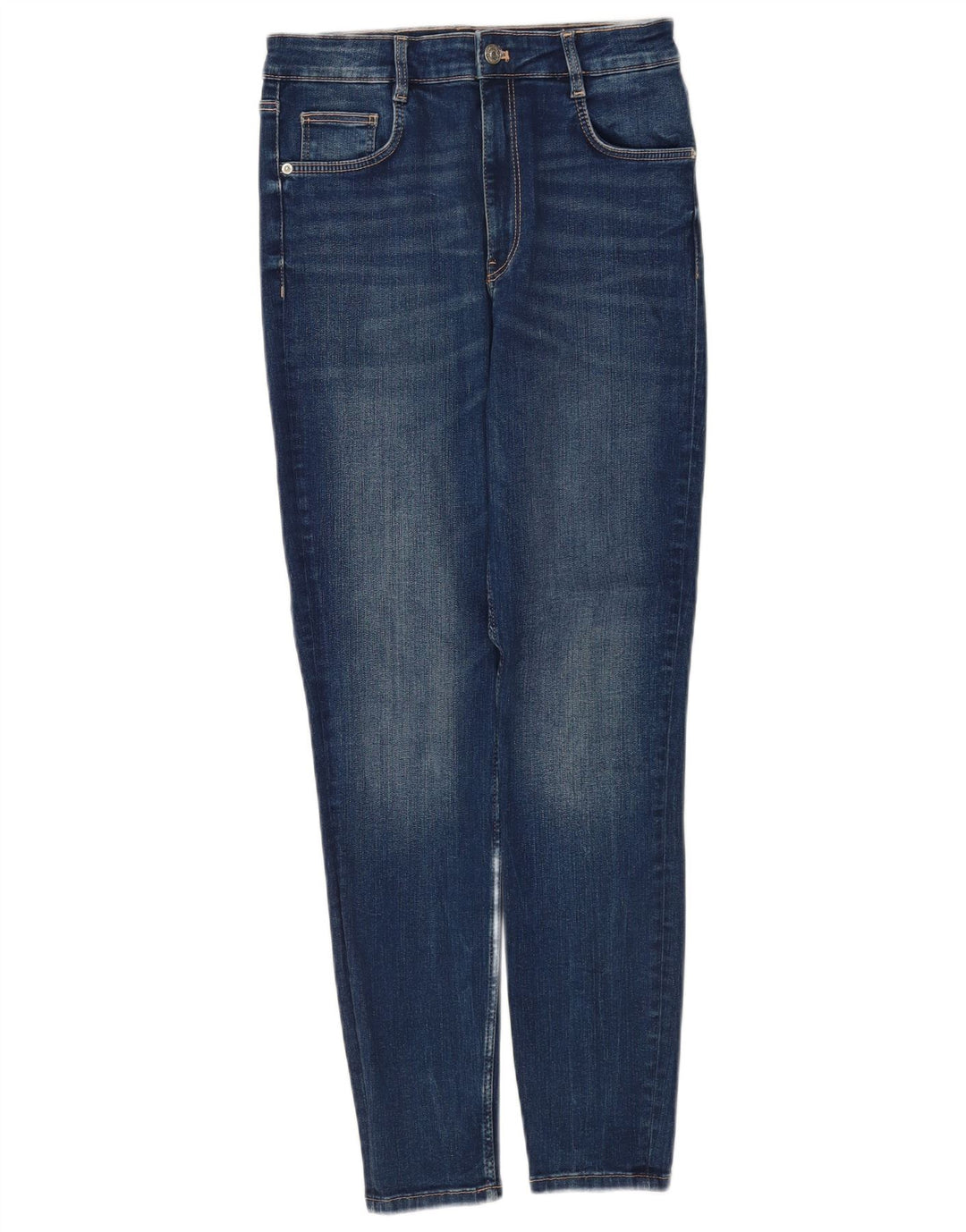 Jeans slim da donna Zara EU 40 medio W30 L28 cotone blu