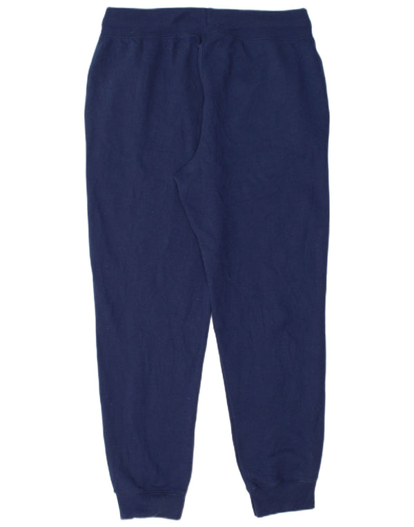 CHAMPION Pantaloni da tuta con grafica da donna Joggers UK 14 Large Blu Navy