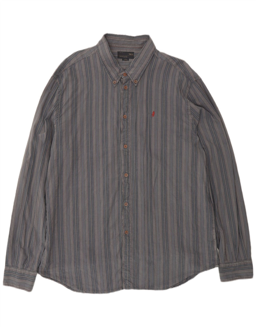 Camicia da uomo Marlboro Classics 4XL a righe blu
