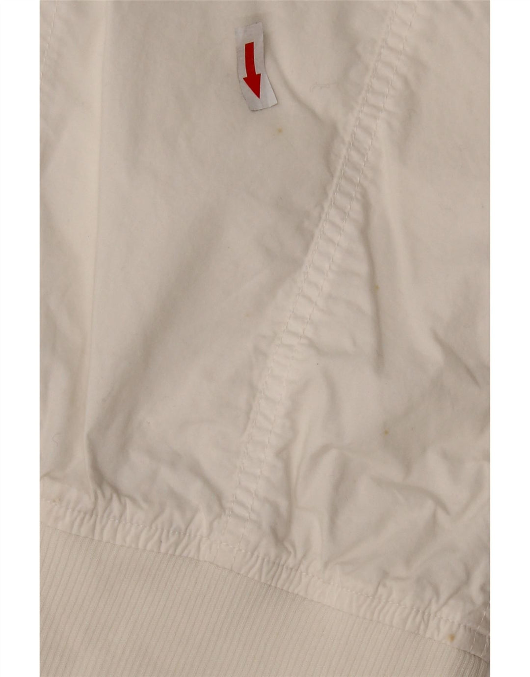 Giubbotto bomber corto da donna Sergio Tacchini UK 10 piccolo poliestere bianco