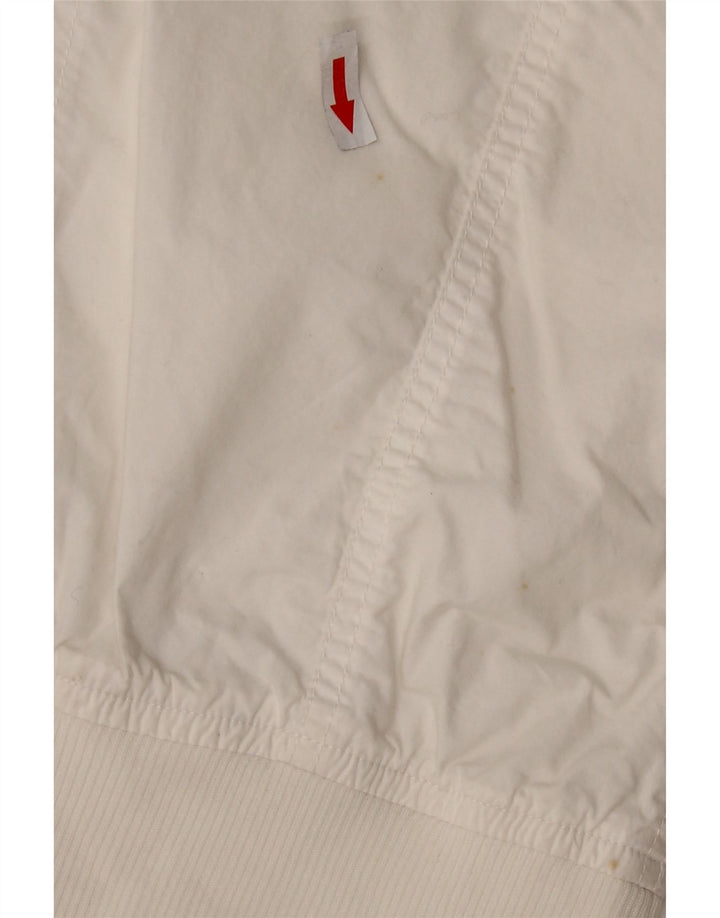 Giubbotto bomber corto da donna Sergio Tacchini UK 10 piccolo poliestere bianco