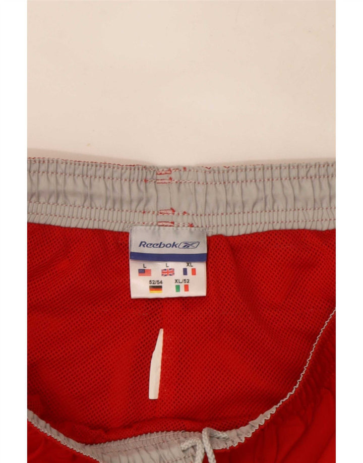 Pantaloni da tuta Reebok Capri da uomo, grandi, rossi