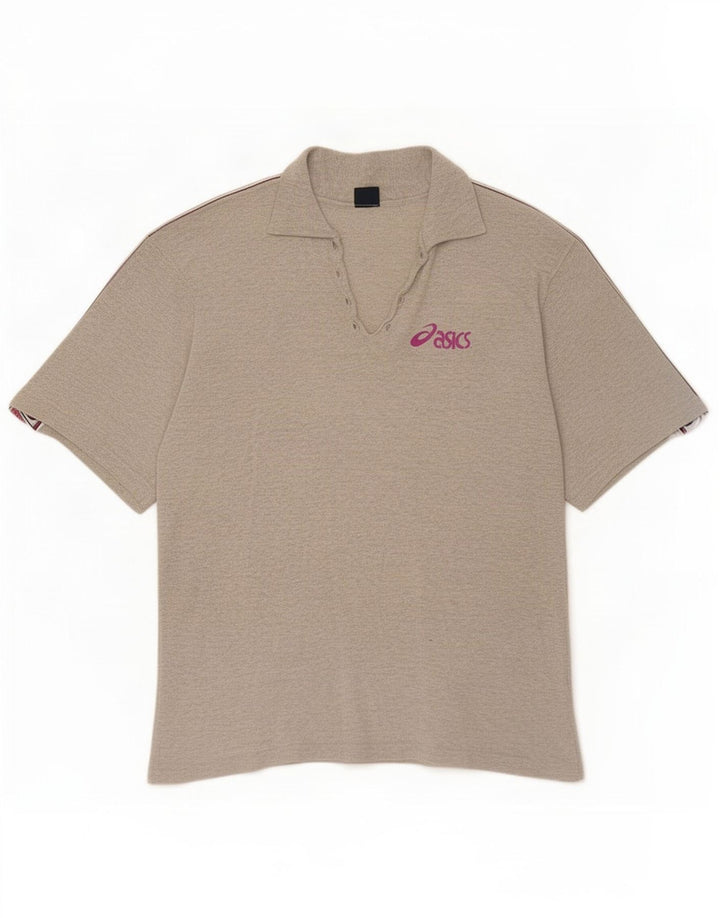 Polo grafica da uomo Asics color grigio medio