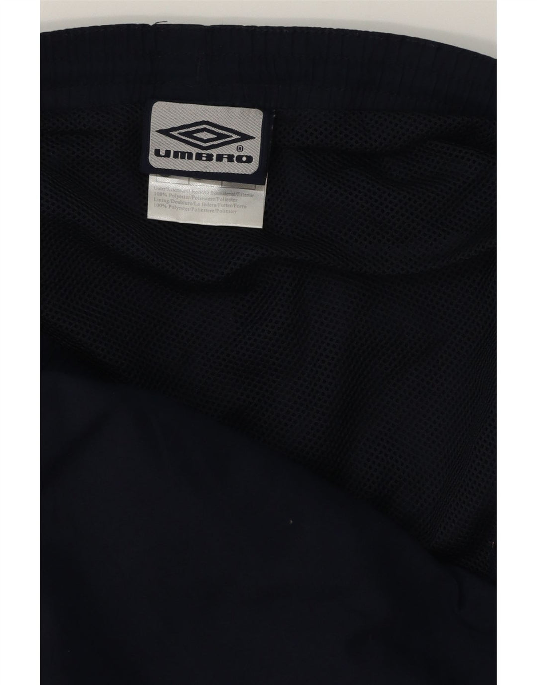 UMBRO Pantaloncini da bagno grafici da uomo medio blu navy in poliestere color block