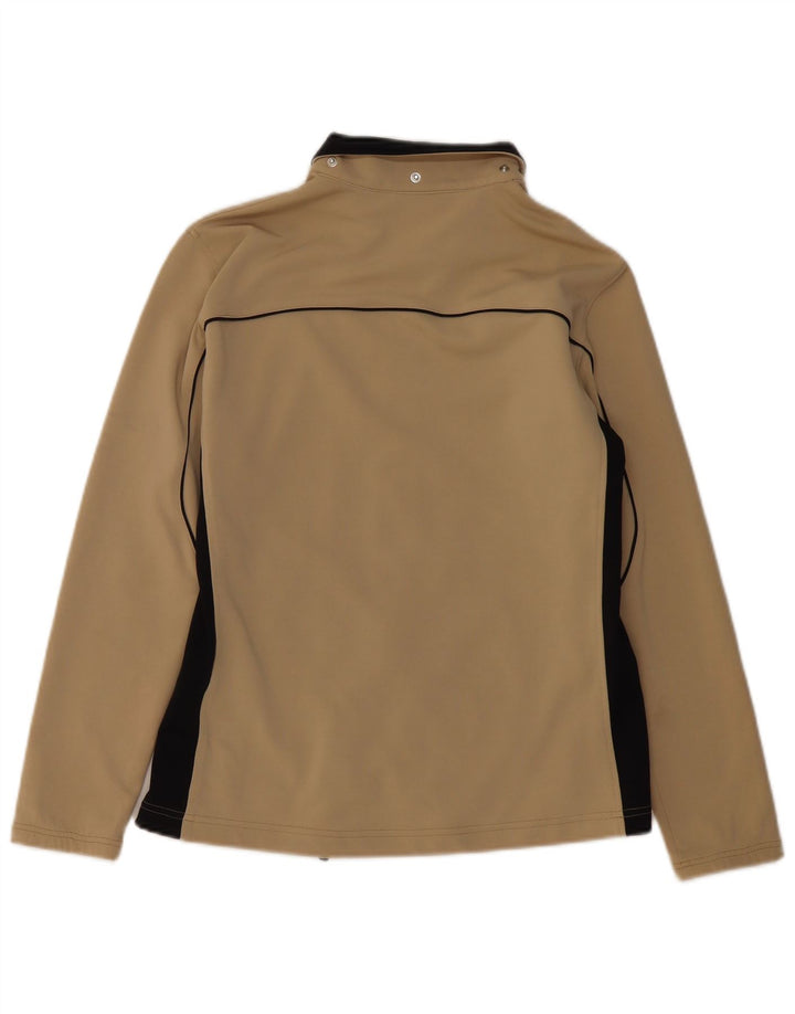 Giacca da tuta da donna ASICS UK 14 Large Beige Colourblock