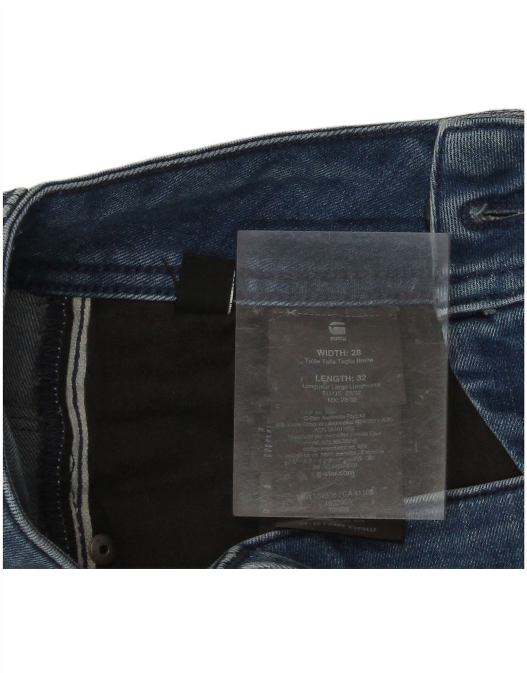 Jeans skinny a vita bassa da donna G-STAR W28 L32 cotone blu