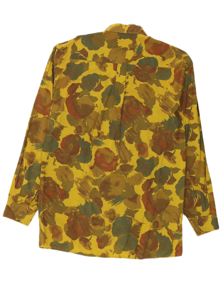 Camicia da uomo Casa Moda taglia 38 in viscosa floreale verde medio