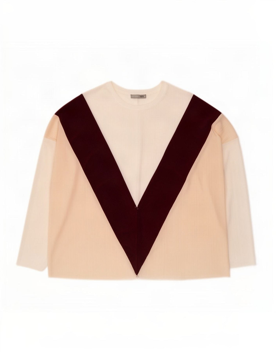 Top Zara da donna oversize con maniche a 3/4 UK 14 blocco colore multicolore medio