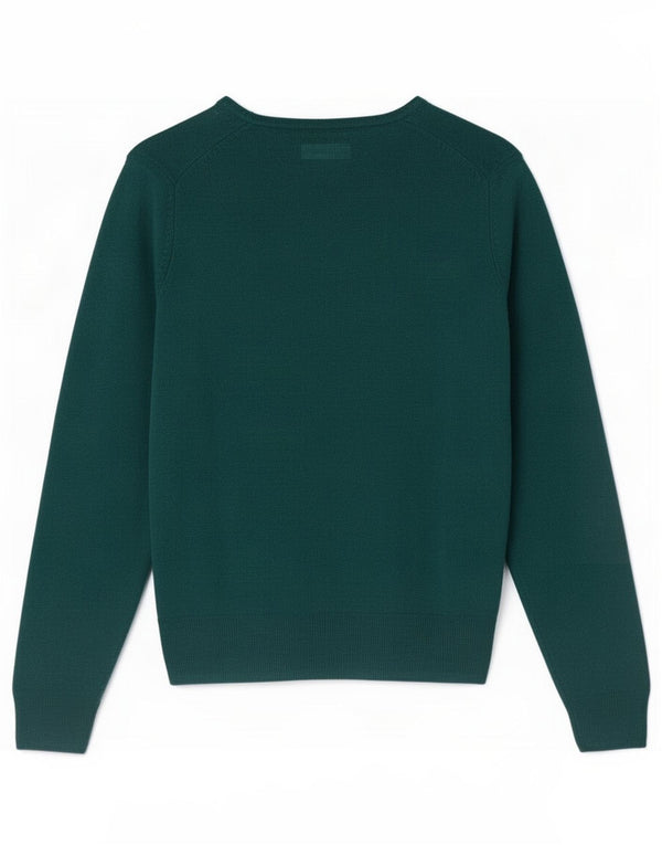 Maglione maglione con scollo a V da donna Marks & Spencer UK 16 grande verde