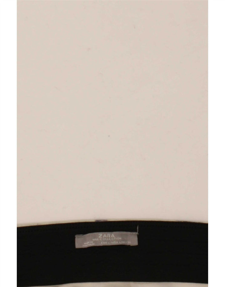 Minigonna Zara da donna con motivo astratto grande W30 beige