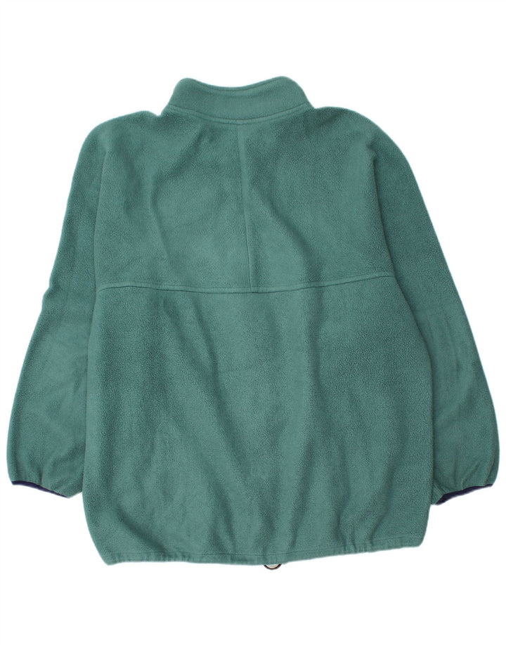 Giacca in pile vintage da uomo UK 40 grande verde