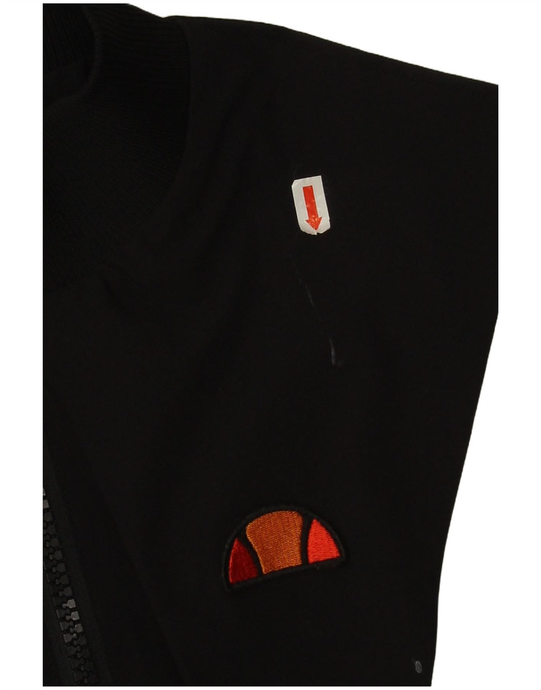 Giacca da ginnastica corta da donna Ellesse UK 10 Small Black Colourblock