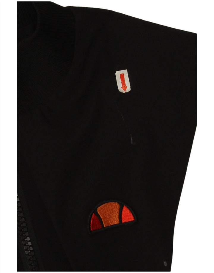 Giacca da ginnastica corta da donna Ellesse UK 10 Small Black Colourblock