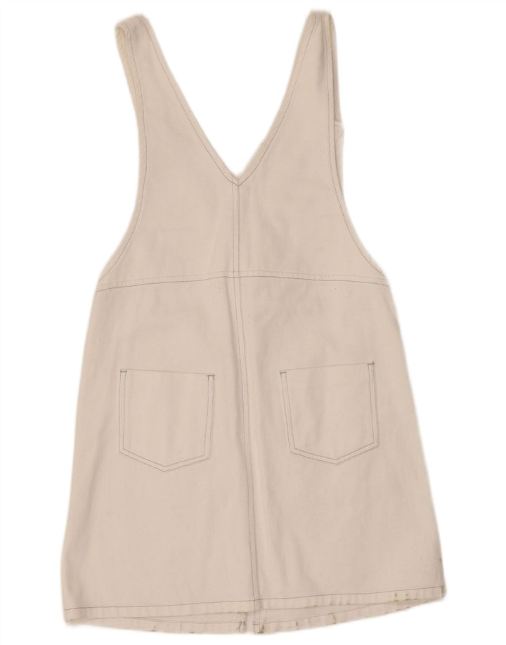 Abito scamiciato in denim da donna Cache UK 8 piccolo bianco
