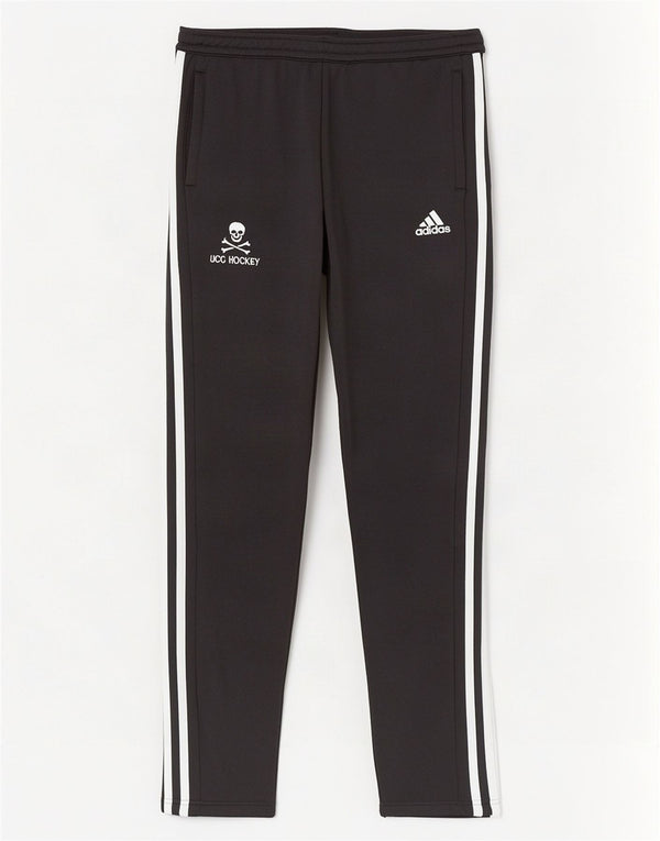 Pantaloni da tuta da hockey Adidas UCC da donna UK 8/10 Small Poliestere nero