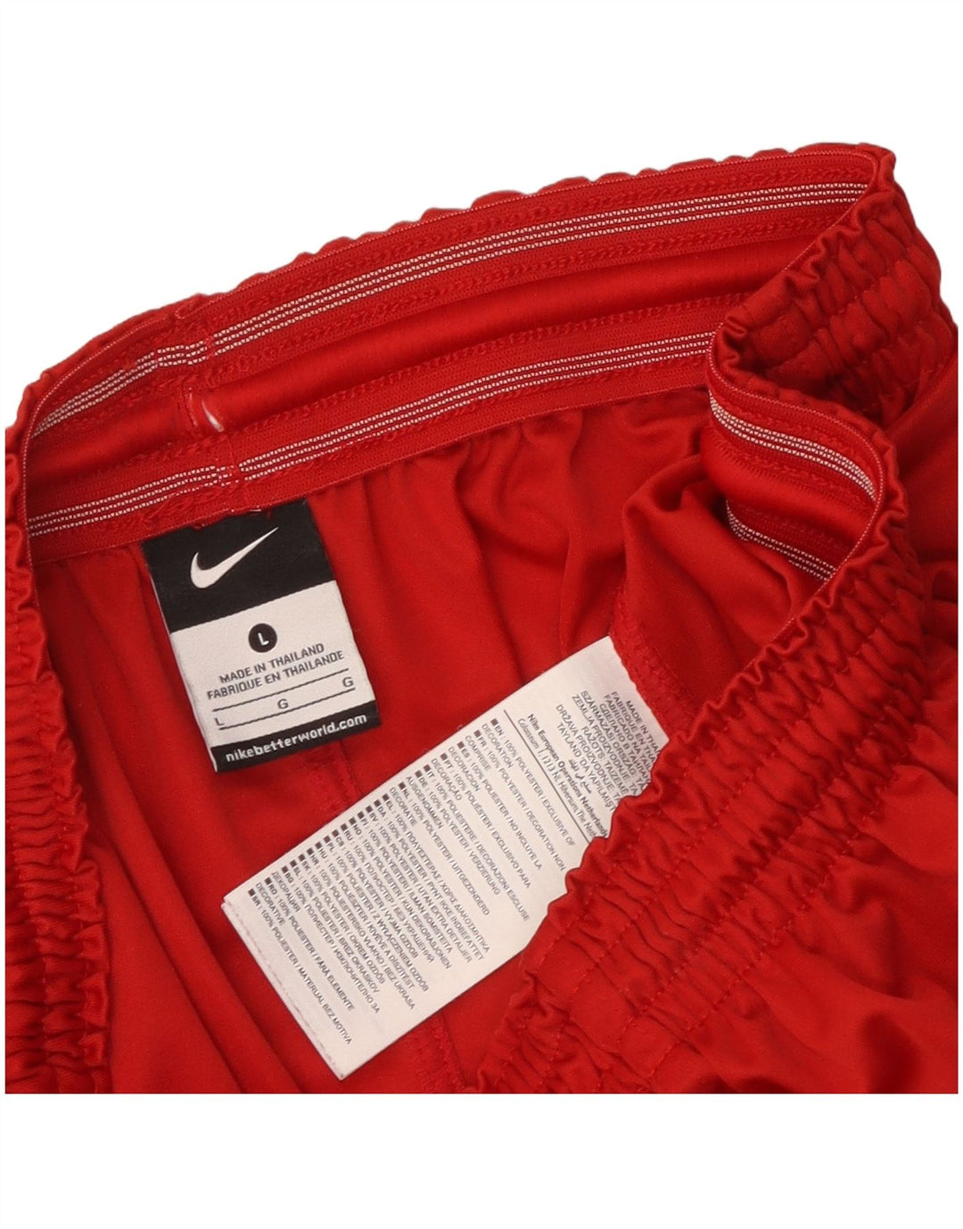 Pantaloncini sportivi Nike da uomo grandi in poliestere rosso