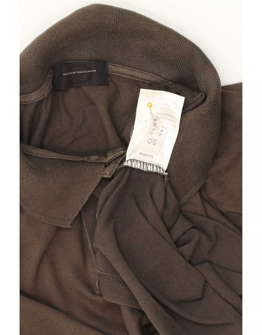 Polo Uomo Sergio Tacchini IT 50 Marrone Medio Cotone